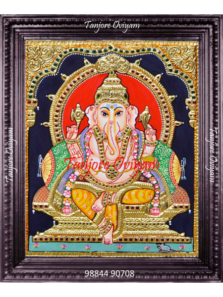 Ganesha Thanjavur Painting